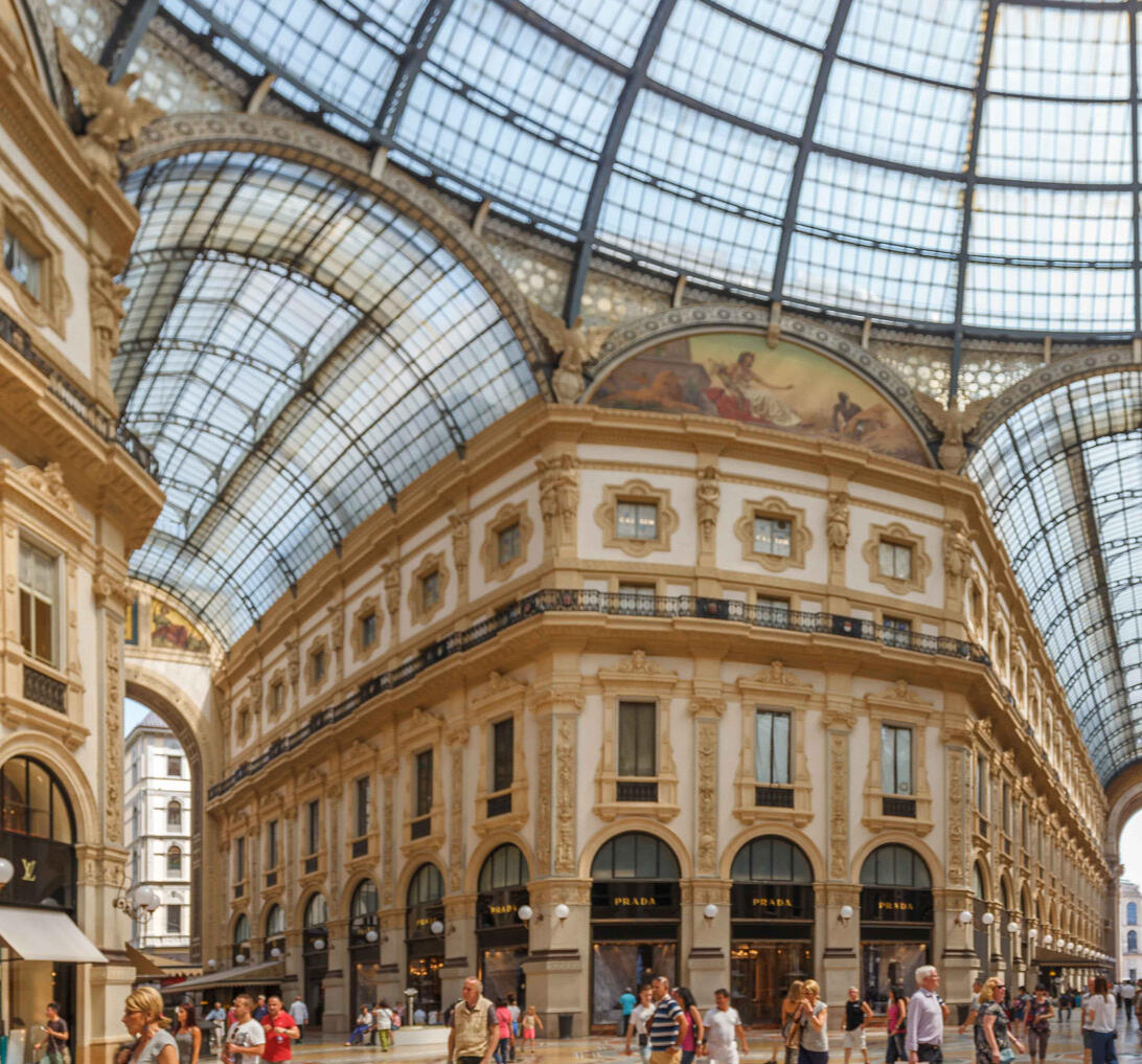 Media Agency in Italy_Italy Advertising Galleria Milano interior shot, from Italy advertising agency